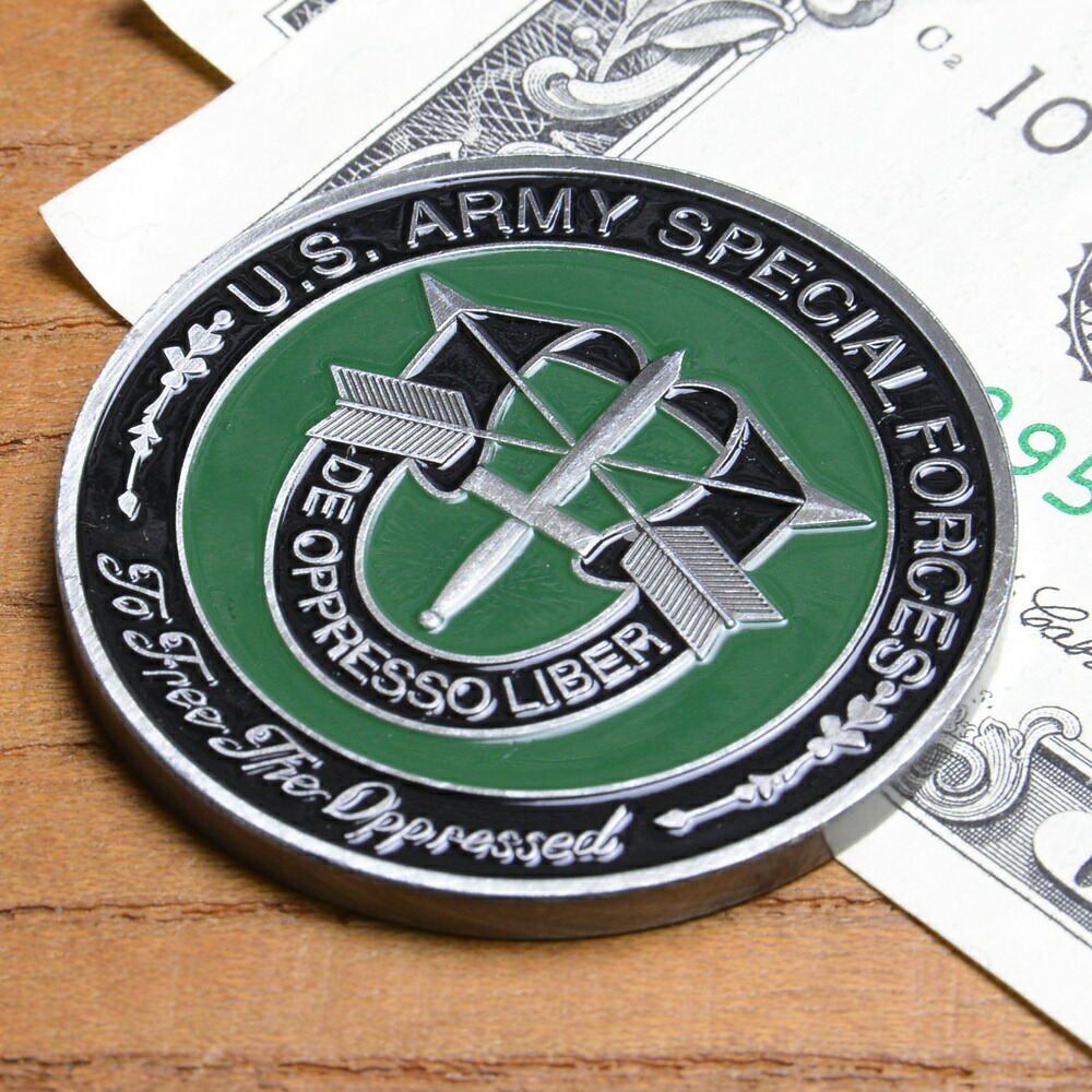 楽天市場】チャレンジコイン 米陸軍特殊部隊 記章 記念メダル