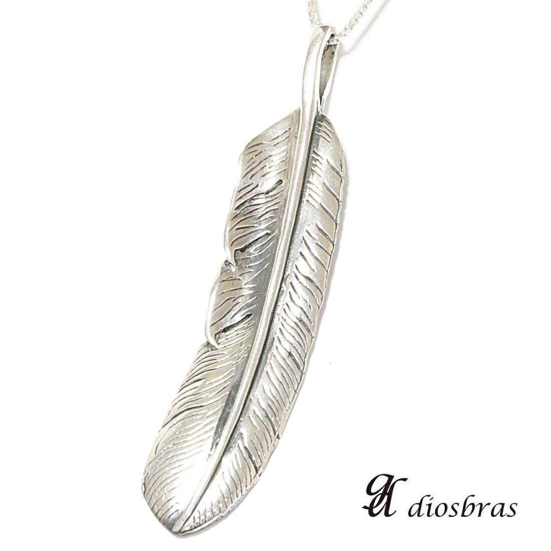 楽天市場】シルバー925素材 フェザー トップ フェザーネックレス
