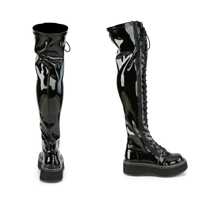 楽天市場】demonia デモニア ブーツ ニーハイブーツ サイハイブーツ