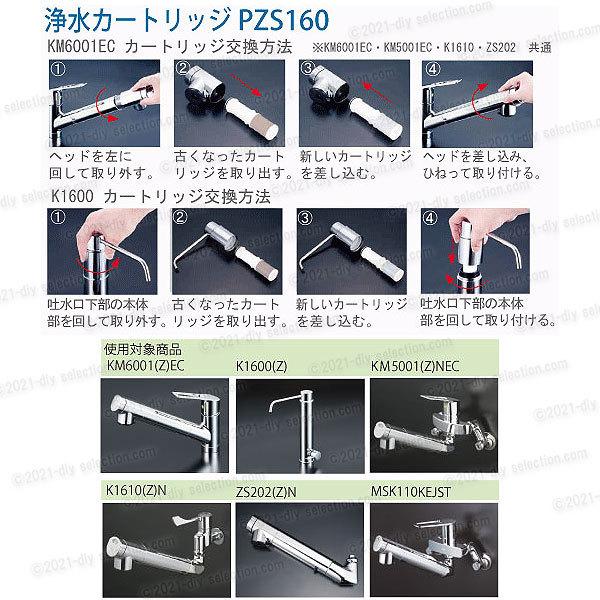 楽天市場】KVK 浄水器内蔵水栓 浄水カートリッジ 3個入 PZS160-3（従来
