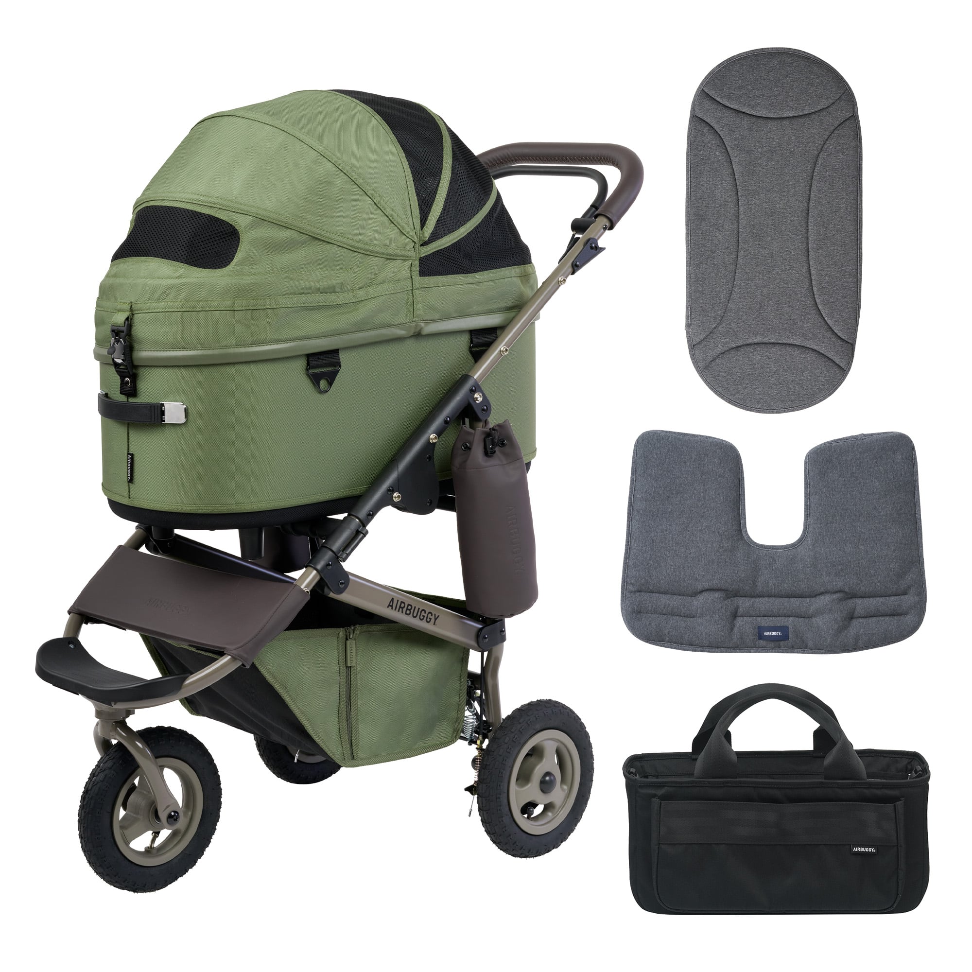 楽天市場】【公式】エアバギー ドーム3ブレーキ【モスグリーンおすすめ