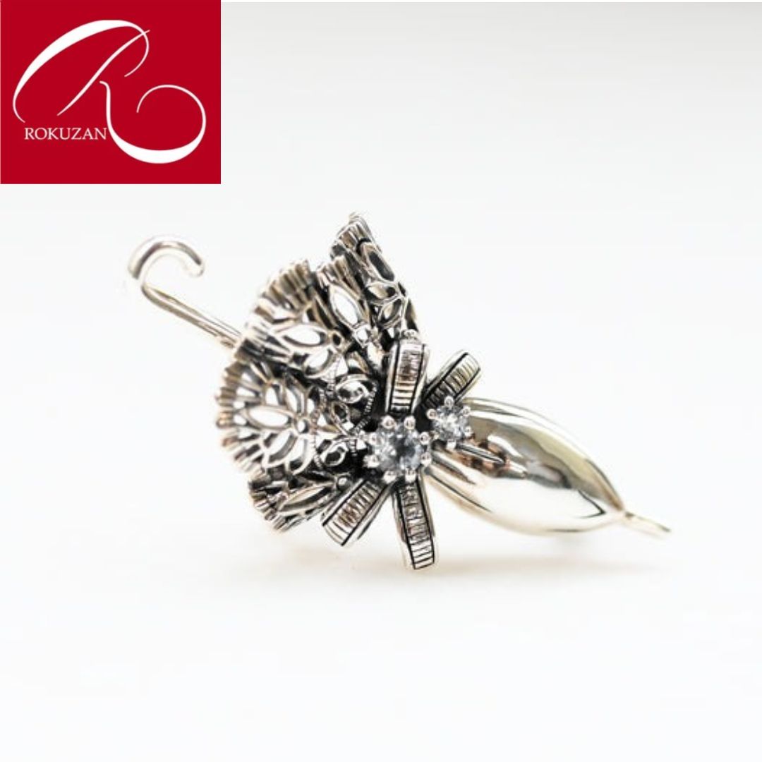 楽天市場】【碌山】シルバー スカイブルートパーズ レディのレース日傘