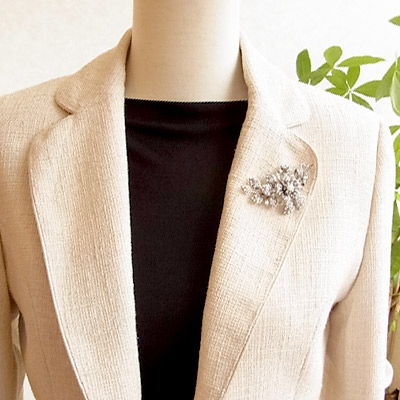 楽天市場】【碌山】 シルバー シードパール ブローチ ロクザン