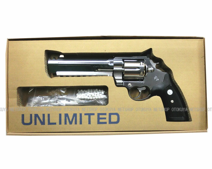 楽天市場】完成品ガスガンアンリミテッドリボルバー シルバーABS 6mmX