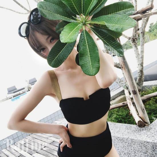 楽天市場】ビキニ レディース 水着 ブラック ハイウエスト 体型カバー