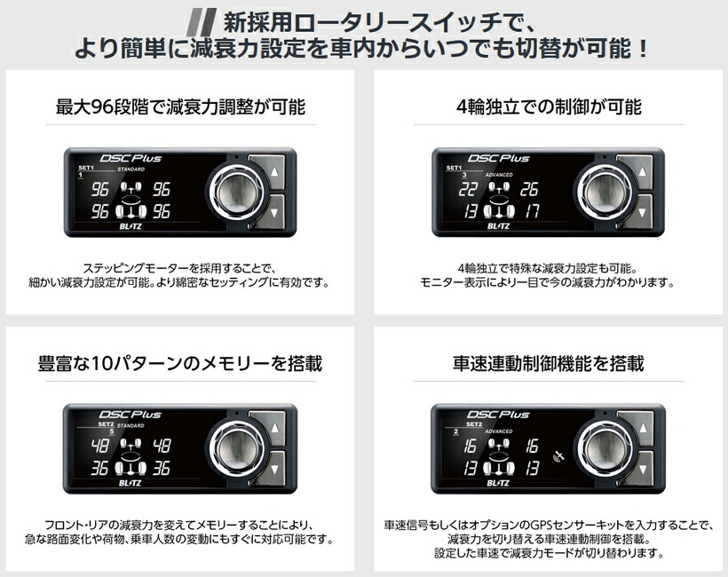 楽天市場】BLITZ No.98475 ブリッツ DAMPER ZZ-R SpecDSC Plus 車高調