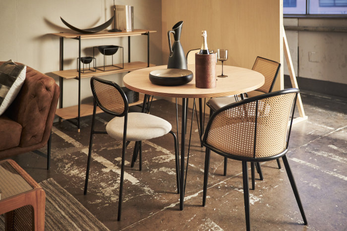 楽天市場】【送料無料】ダイニングテーブル 幅105cm 高さ72cm 丸い 丸