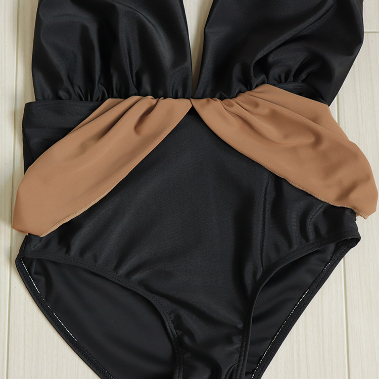 楽天市場】水着 レディース ワンピース モノキニ バイカラー セクシー