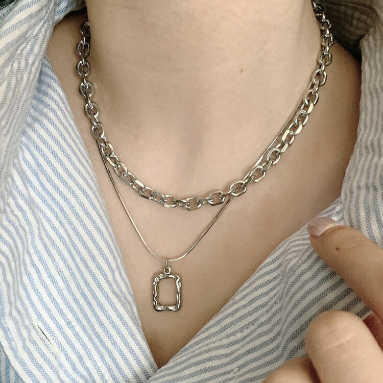 楽天市場】ネックレス レディース チェーン チェーンネックレス 重ね