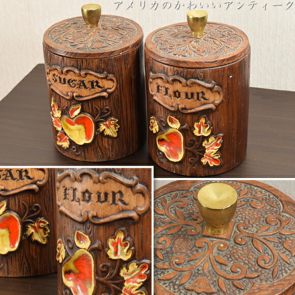 楽天市場】アンティーク セラミックキッチンキャニスタージャー