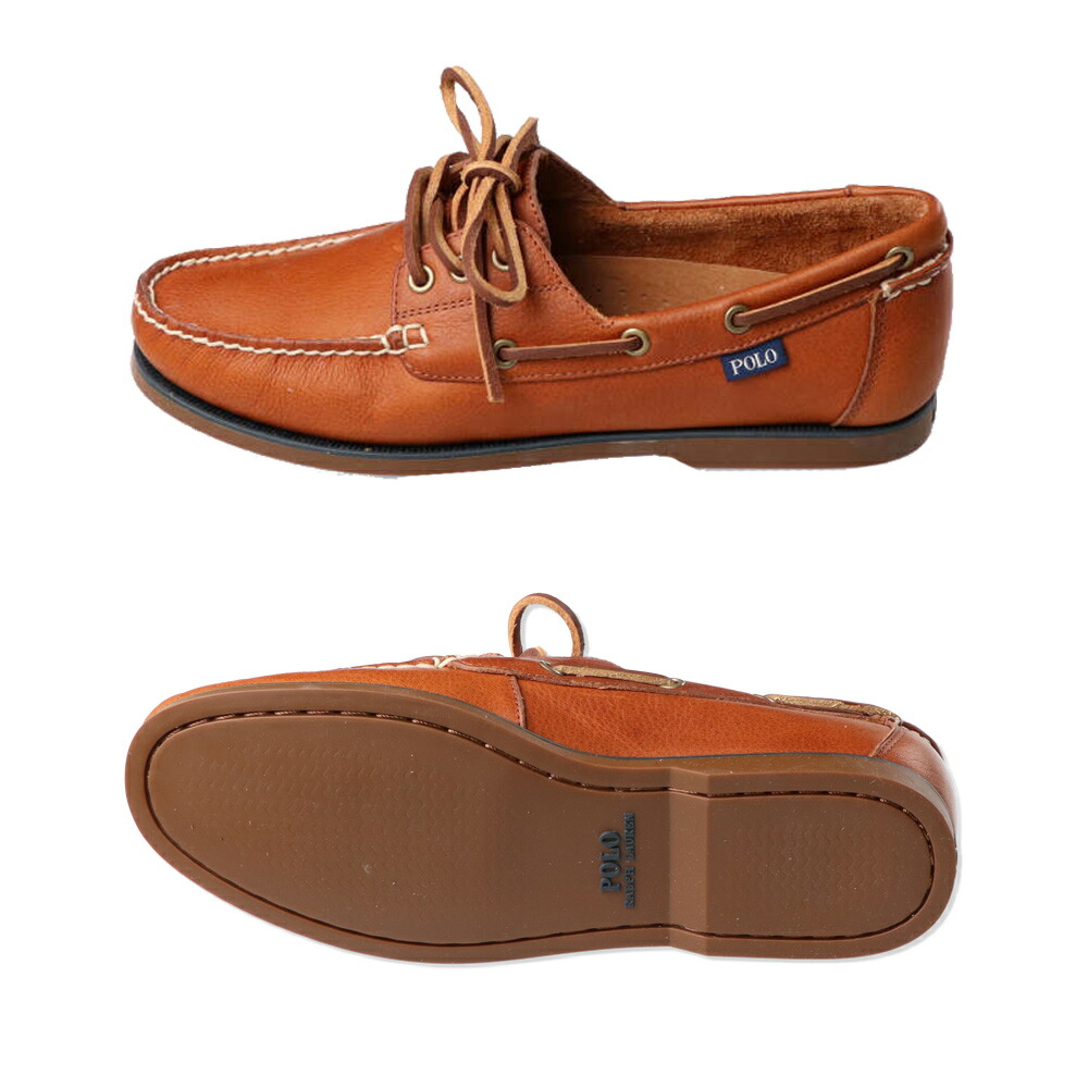 楽天市場】ポロ ラルフローレン ボートシューズ レザー レザーシューズ