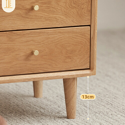 木製 ナイトテーブル ベッド サイドテーブル 30cm×40cm×50cm 木目 木製