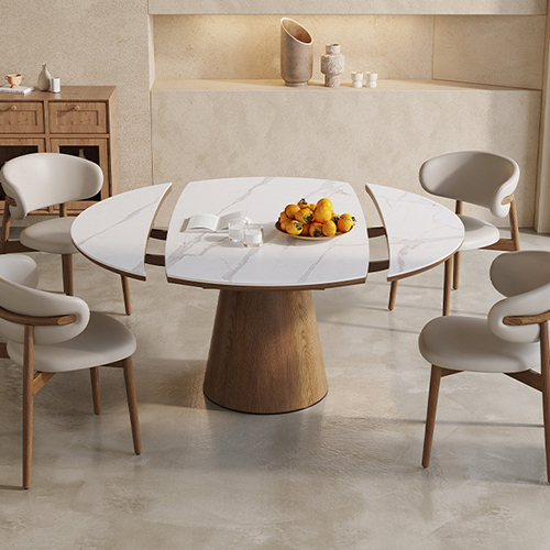 楽天市場】【レビュー特典】ダイニングテーブル 伸縮式 丸 幅135cm 4人