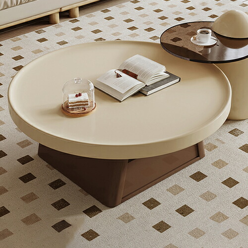 楽天市場】センターテーブル ローテーブル 円形 丸形 机 テーブル