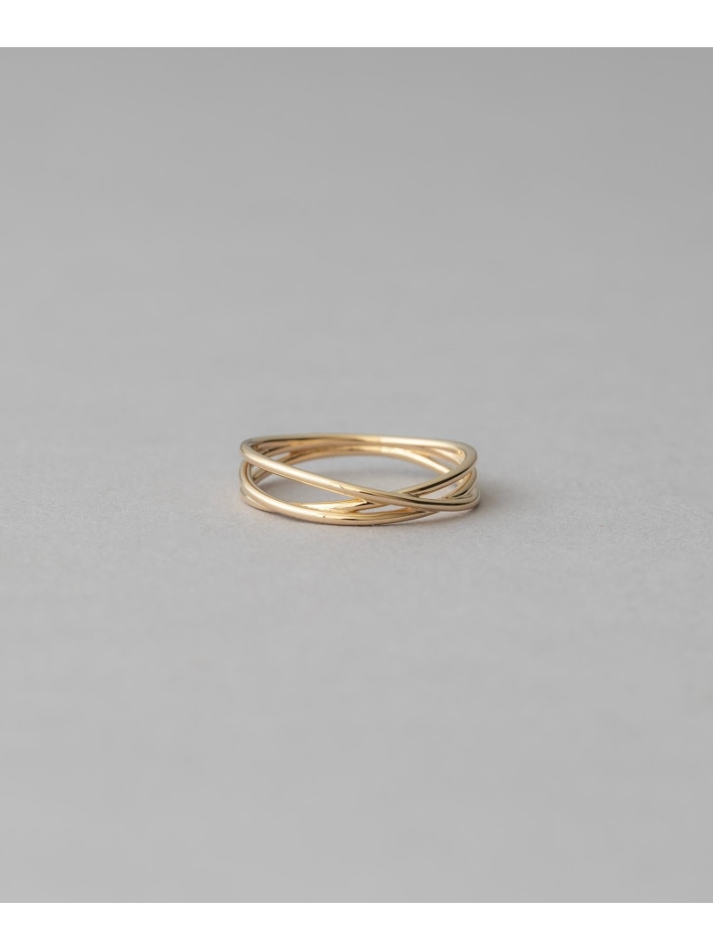 楽天市場】[レイヤード] K10YG メッシュ リング ete エテ アクセサリー