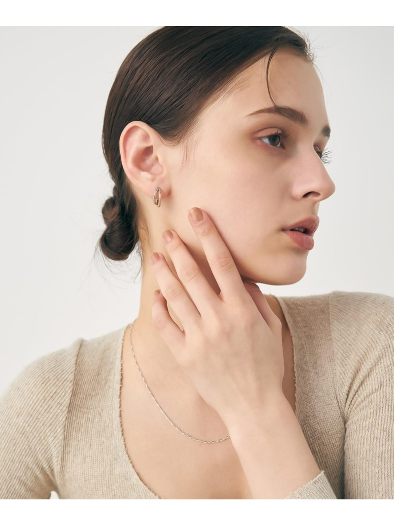 楽天市場】ダブルライン バイカラー ハグピアス ete エテ アクセサリー