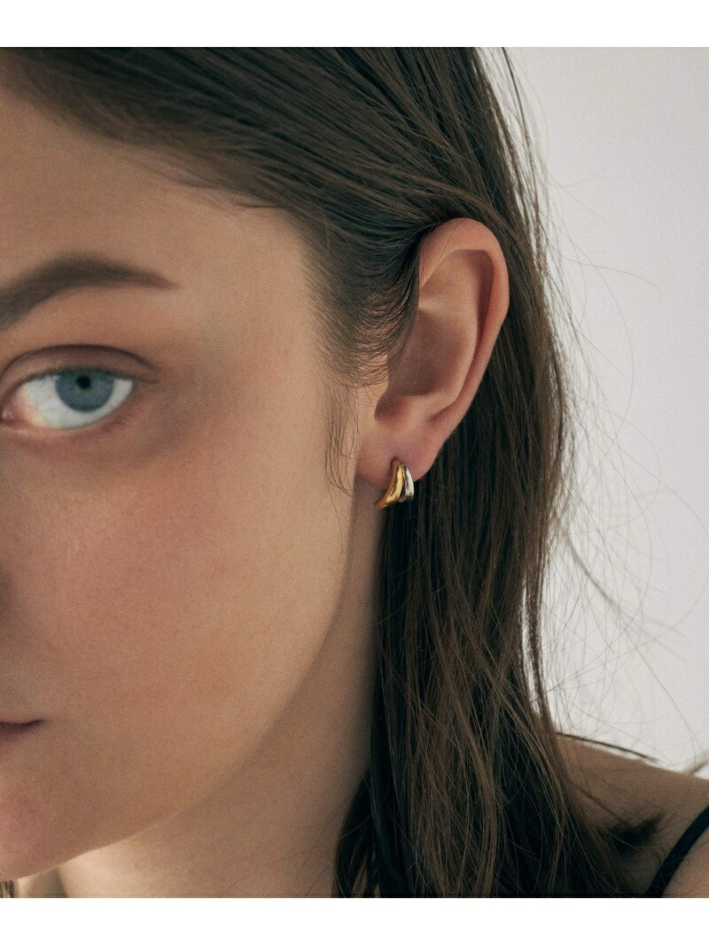 楽天市場】バイカラー ダブルライン ピアス ete エテ アクセサリー