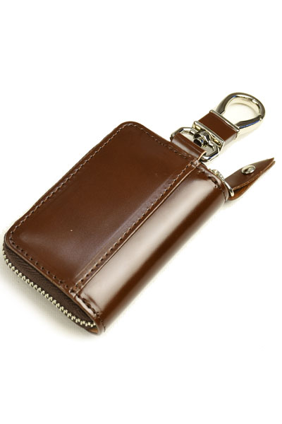 楽天市場】キース 水染めシェルコードバン スマートキーケース チョコ