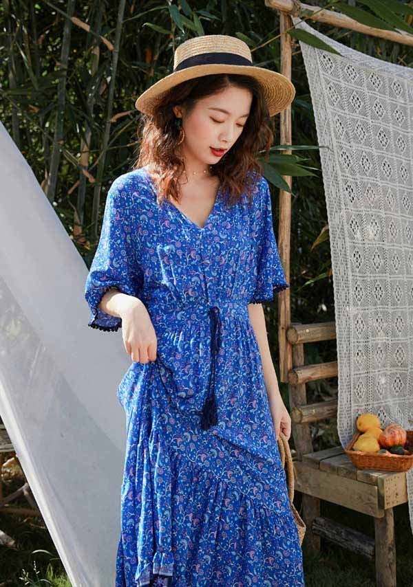 楽天市場】ハワイ リゾートワンピ エスニック 刺繍 ワンピース 沖縄