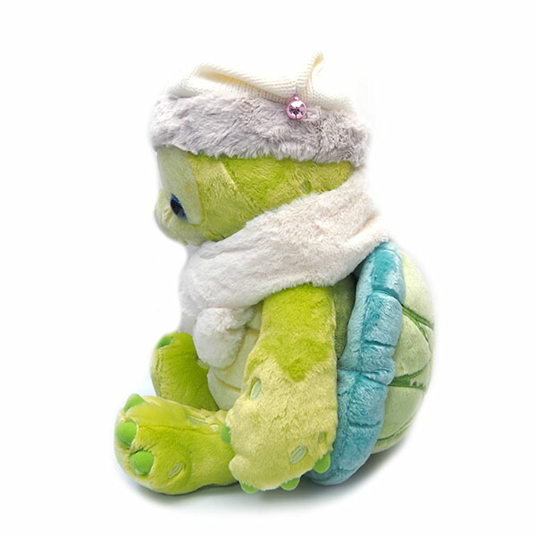 楽天市場】オルメル ぬいぐるみ Mサイズ 白のニット帽とマフラーが