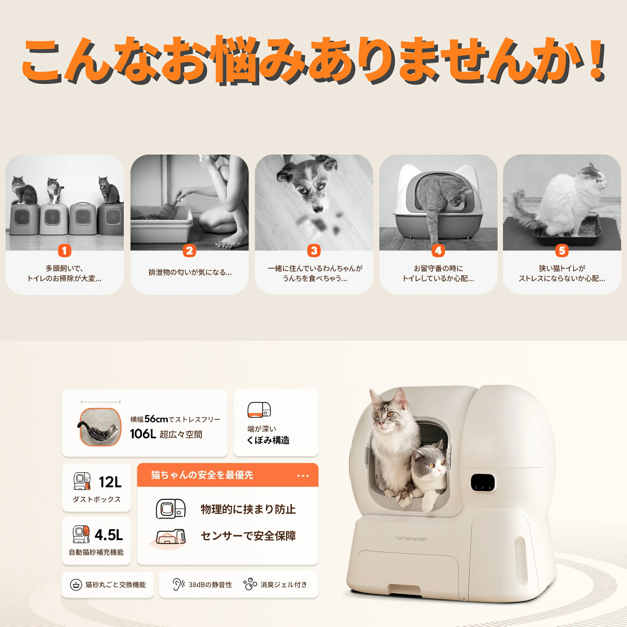 楽天市場】【スーパーセール限定♪10％OFF！】homerunPET 全自動猫