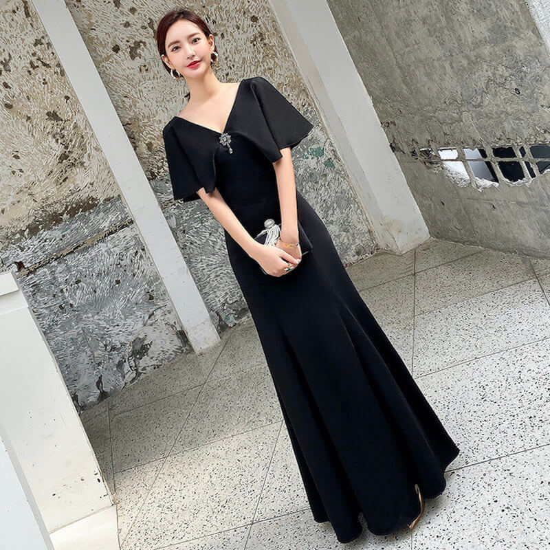 MISS DIOR ヴィンテージ ロングワンピース ドレス ブラック レディース