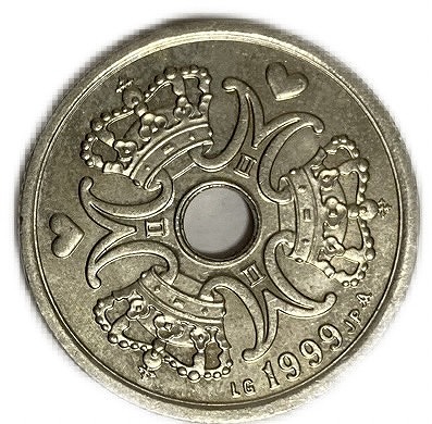 楽天市場】デンマーク王国 2クローネ コイン 極美品 ハート 幸福の国