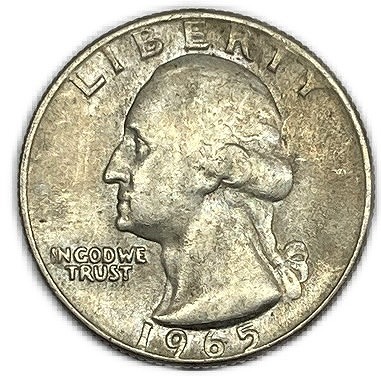 楽天市場】アメリカ 25セント クォーターダラー ワシントン VF 1965年