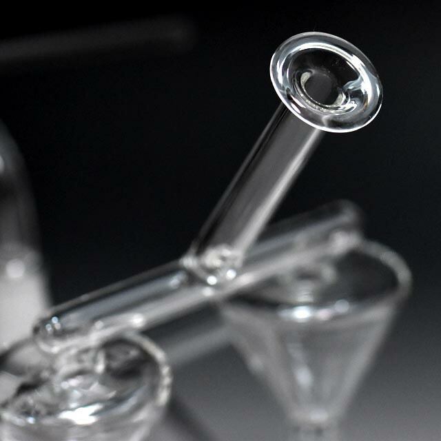 楽天市場】WAX オイル 用 フタ付 リサイクラー P3.3製 ガラスボング 水