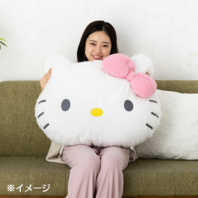 楽天市場】ハローキティ ビッグフェイス形クッション 600024 サンリオ