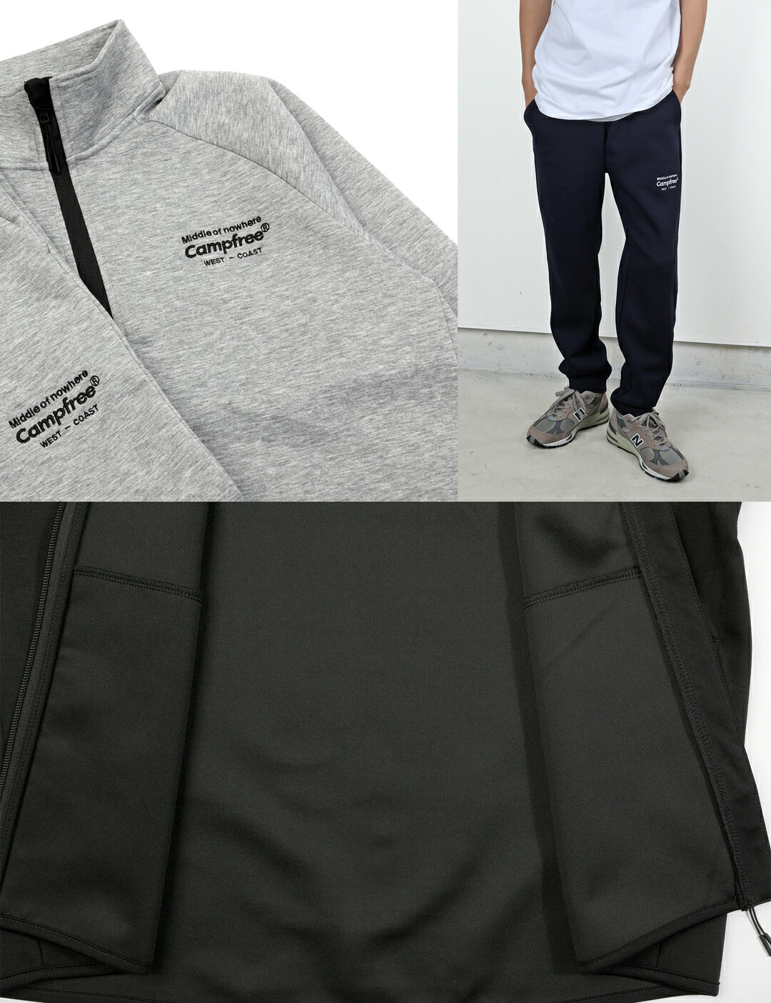 楽天市場】CAMPFREE ジャージ セットアップ ダンボールニット 軽量