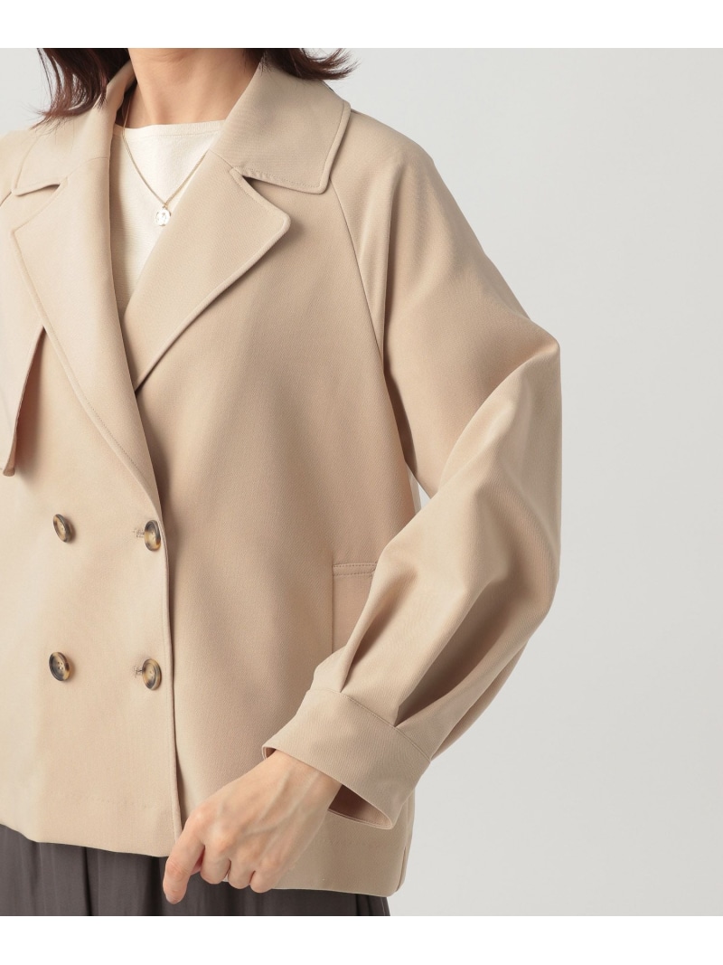 楽天市場】【SALE／20%OFF】ショートトレンチコート 大きいサイズ