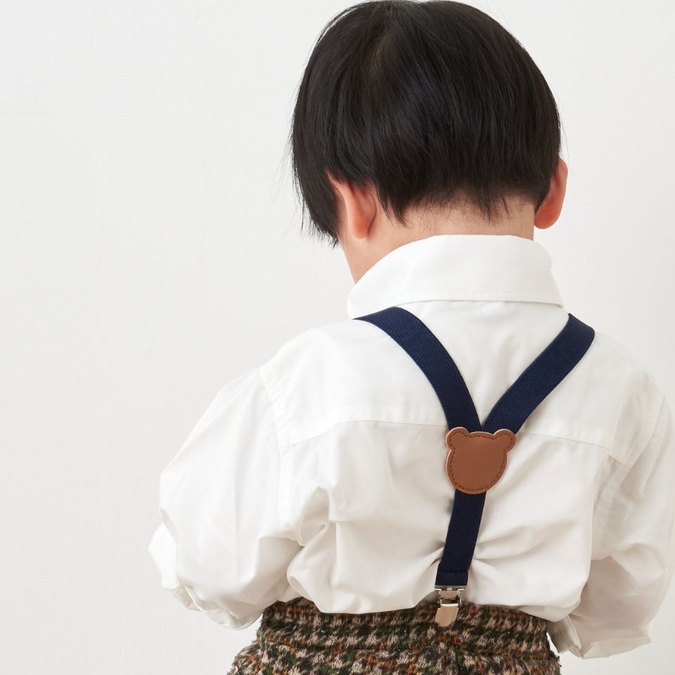 楽天市場】[SS期間中クーポンあり]サスペンダー Y型 子ども用 クマ