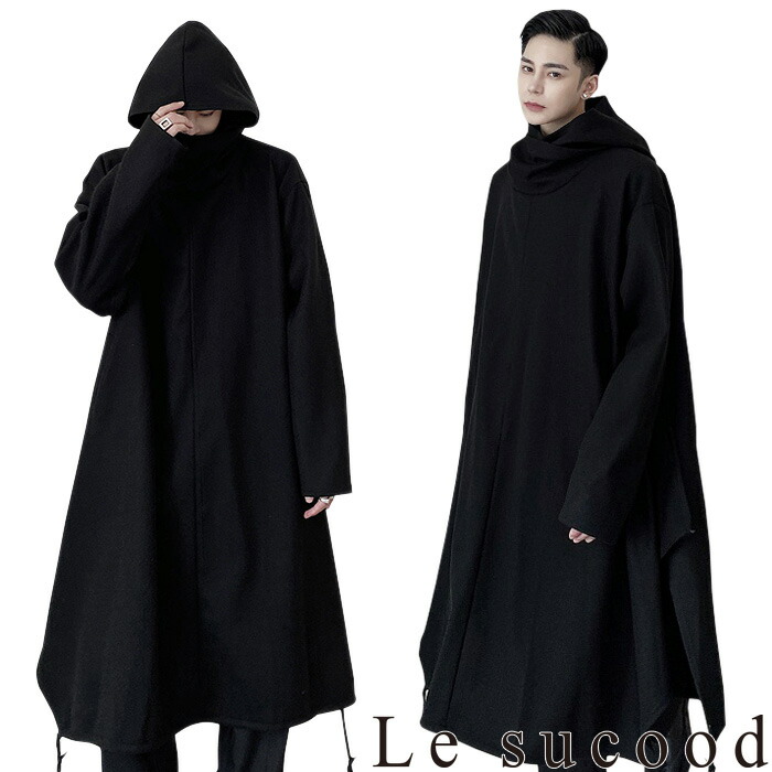 楽天市場】【Le sucood】 ダークモーニングパーカーマントコート