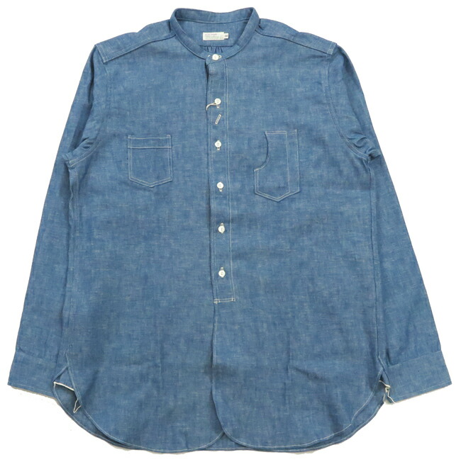 楽天市場】ウェアハウス WAREHOUSE 長袖 スタンドカラー シャンブレー