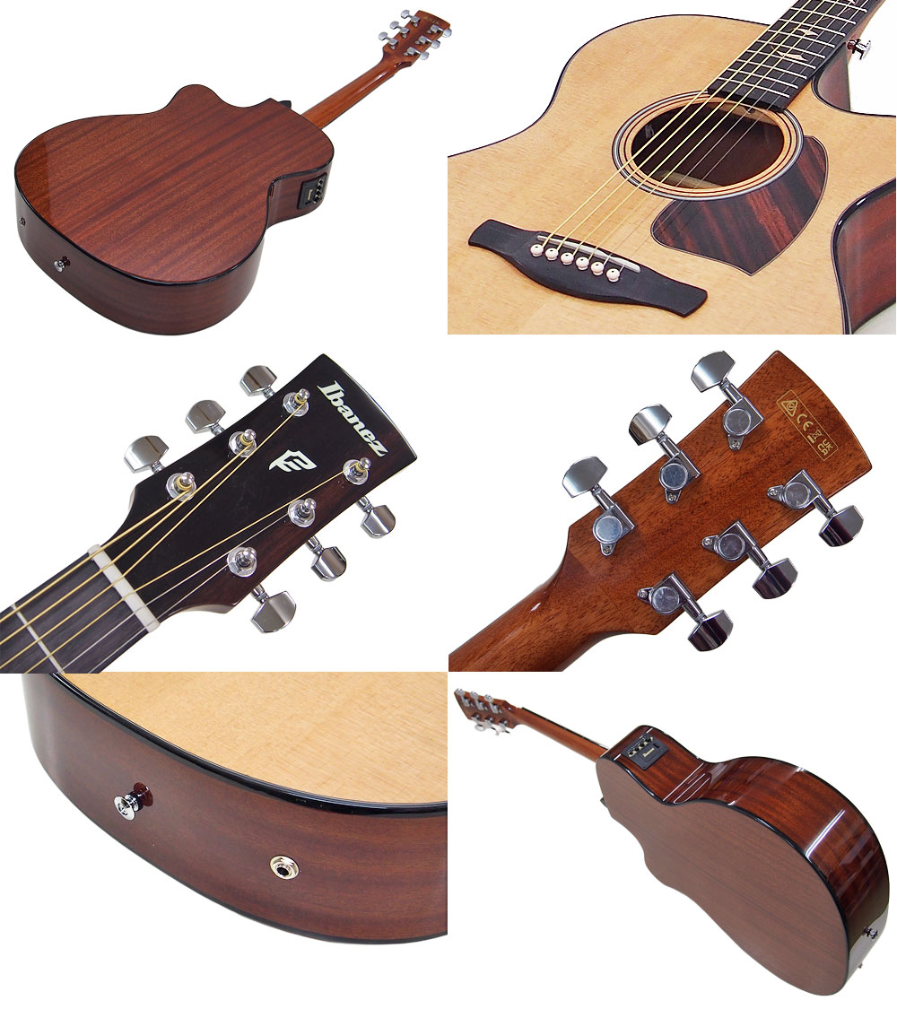 楽天市場】Ibanez アイバニーズ PC34CE NT エレアコ アコースティック