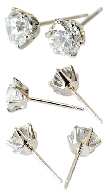 楽天市場】ダイヤ ピアス 1カラット【中央宝石研究所ソーティング付