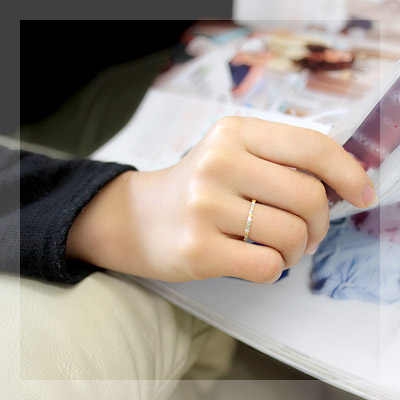 楽天市場】K18 マルチカラー ダイヤモンド エタニティリング 0.25ct 18