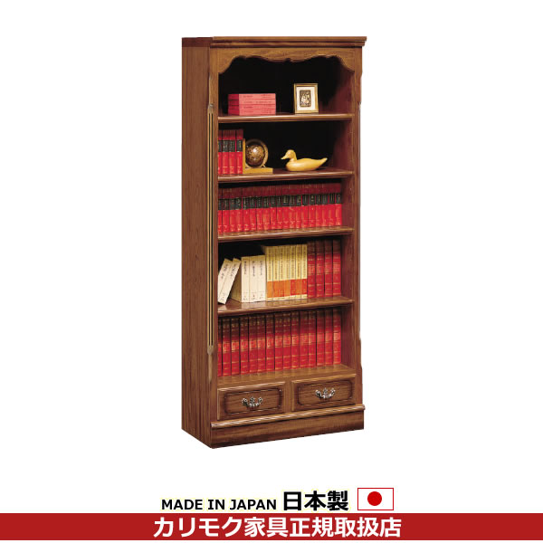 楽天市場】カリモク 本棚 書棚 コロニアル 書棚 幅744mm （オープン棚