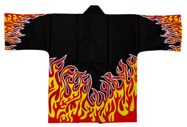 楽天市場】法被 炎 半纏帯別売 祭り はっぴ フェス 町内会 大売り出し