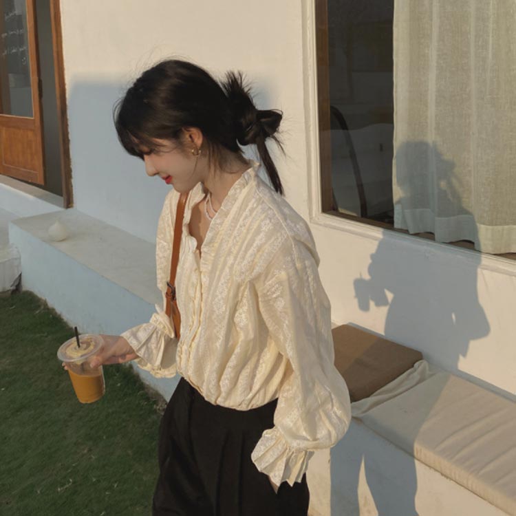 楽天市場】フレアスリーブブラウス トップス ブラウス レディース