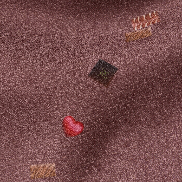 楽天市場】小紋単品「チョコレート」公式 ふりふ 洗える着物 袷 大正