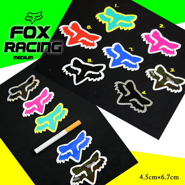 楽天市場】FOX フォックス レーシング ステッカー シール FOX HEAD