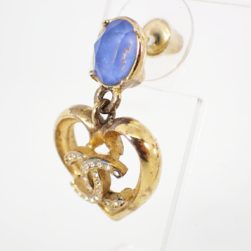 楽天市場】【中古】CHANEL/シャネル ココマーク ラインストーン ピアス