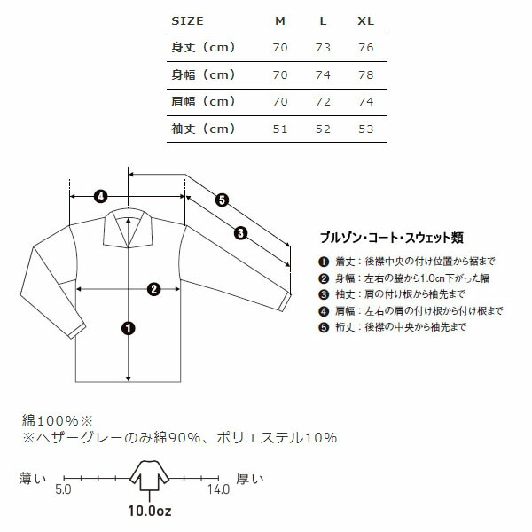 楽天市場】【M-XL】10.0ozレギュラーウェイト ビッグシルエット P/O