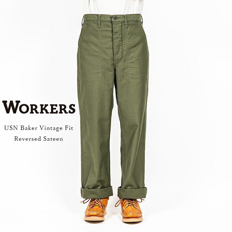 楽天市場】Workers ワーカーズ USN Baker Vintage Fit USNベイカー