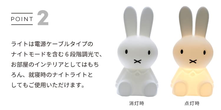楽天市場】ミッフィーランプ XL 80cm MM-001 Miffy Lamp XL ミスター