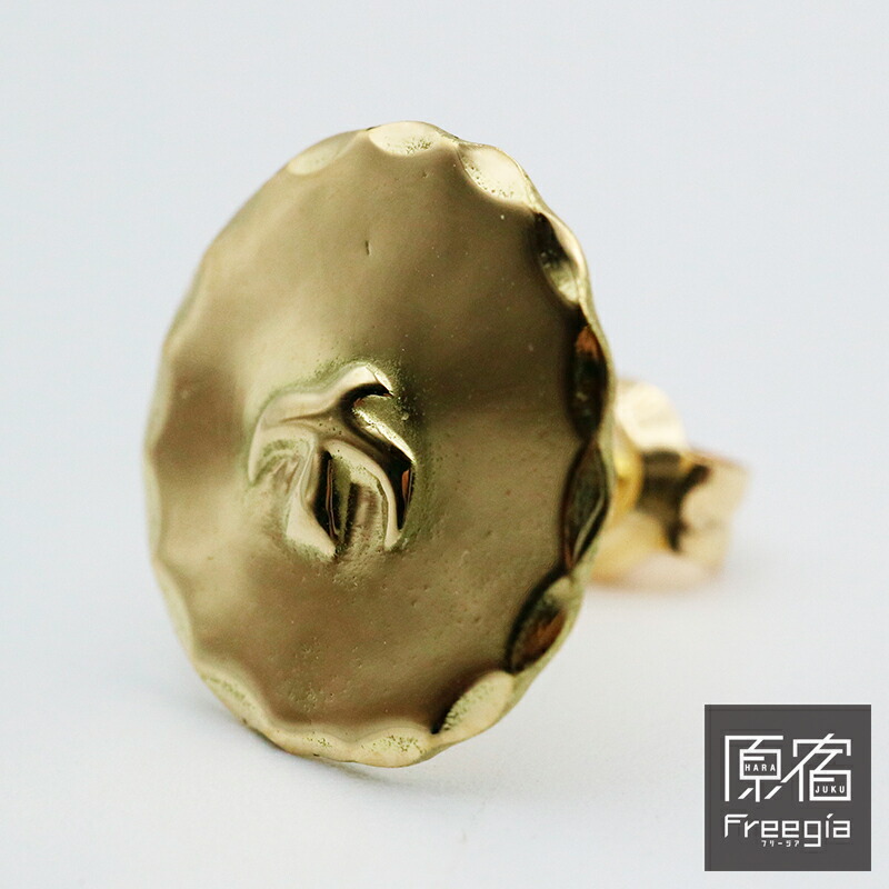 楽天市場】ゴローズ goro's 原宿フリージア 金メタルピアス [特大] K18