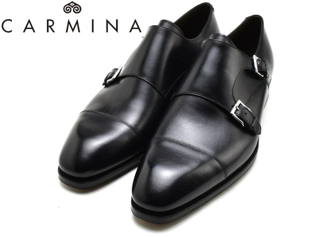 楽天市場】カルミーナ ダブルモンクストラップ ドレスシューズ