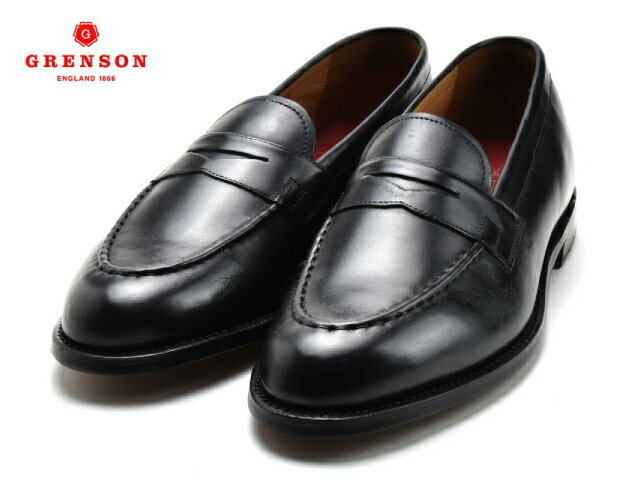 楽天市場】グレンソン GRENSON LLOYD BLACK CALF 110774 ローファー